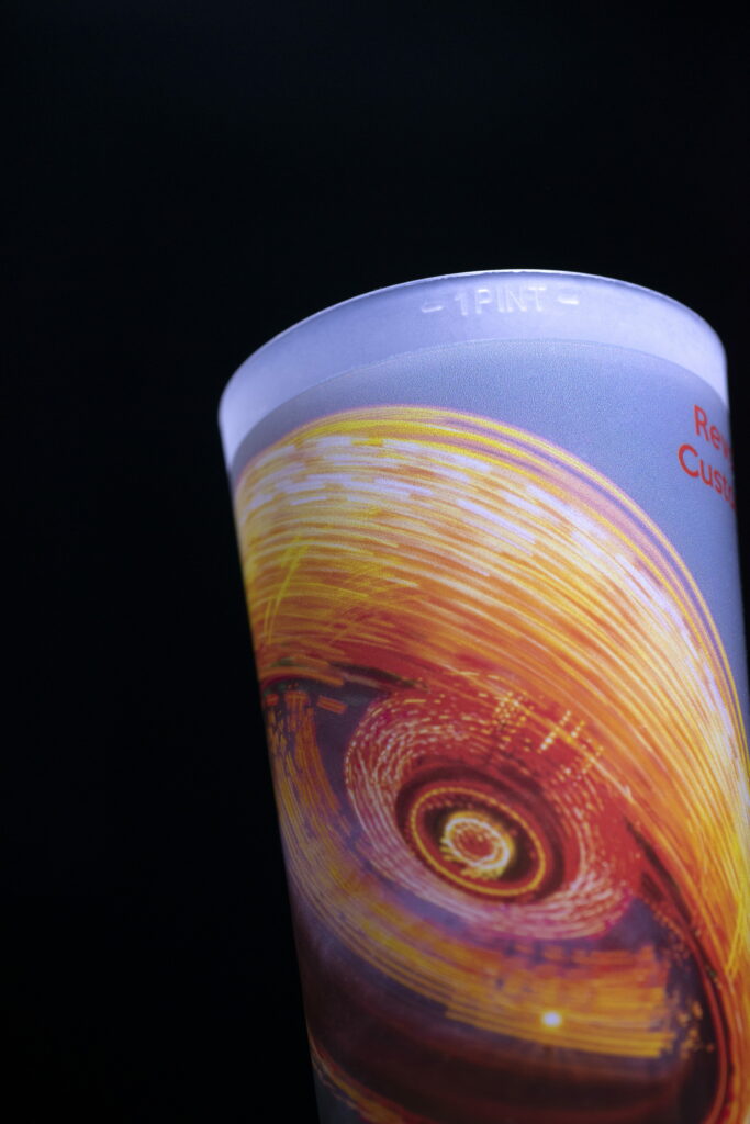 Marquage sur éco-cups en polypropylène